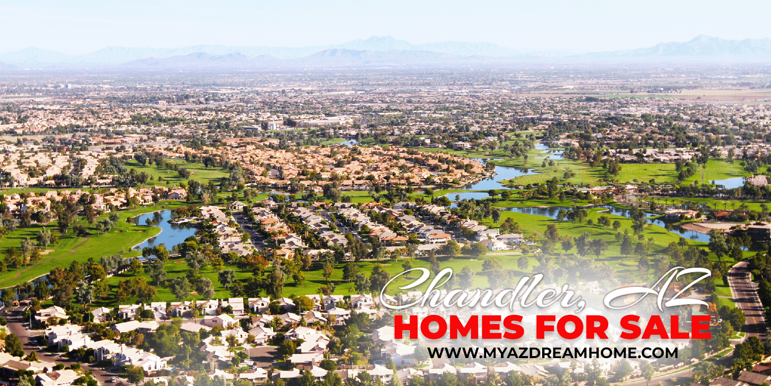 View of homes in the City of Chandler, Arizona