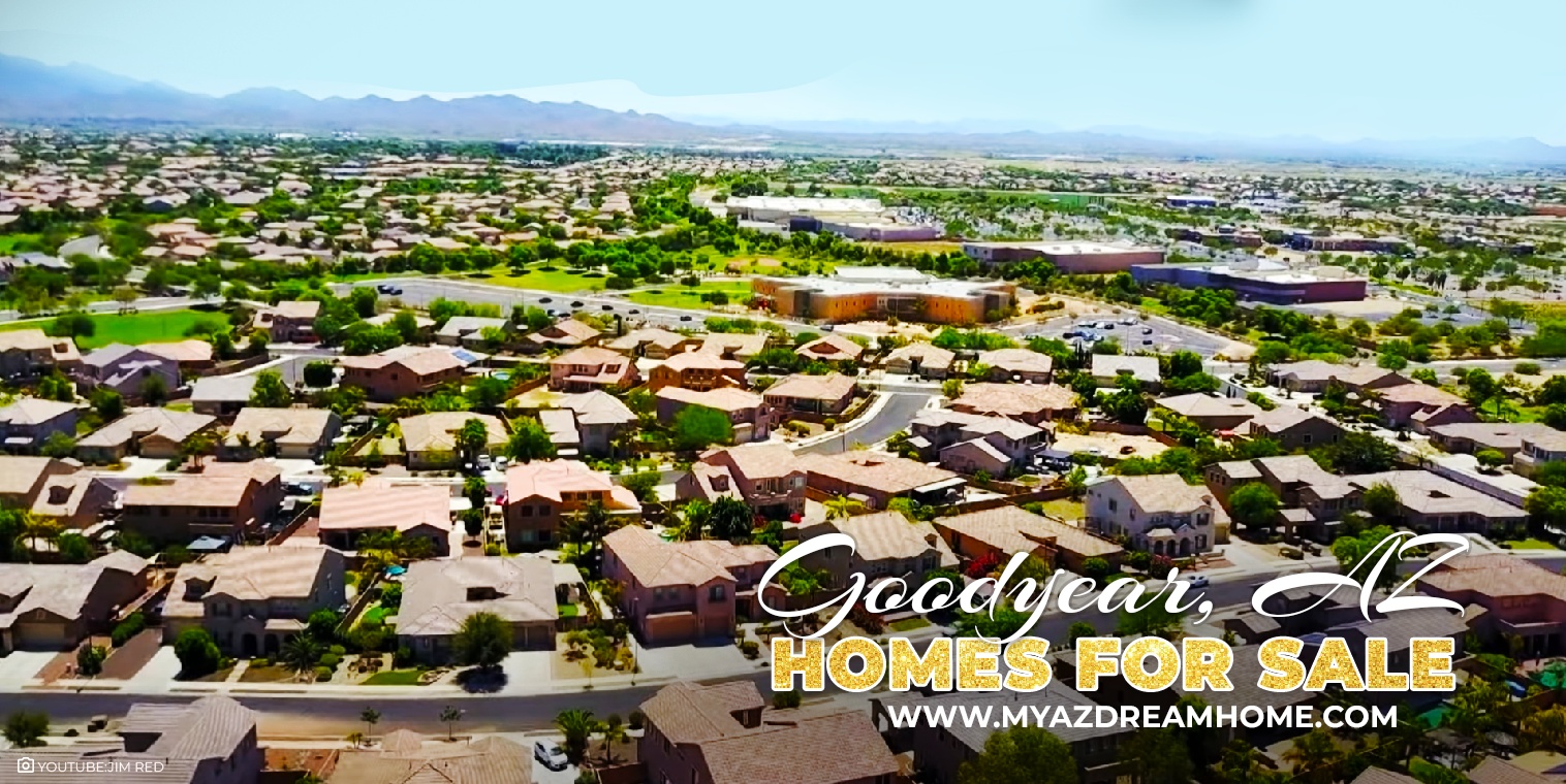 View of beautiful homes for sale in Goodyear AZ