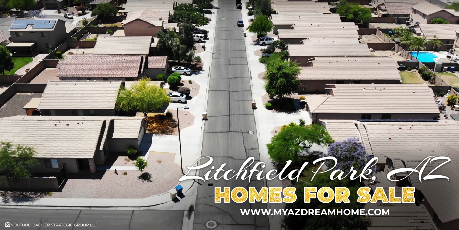 View of beautiful homes for sale in Litchfield Park AZ