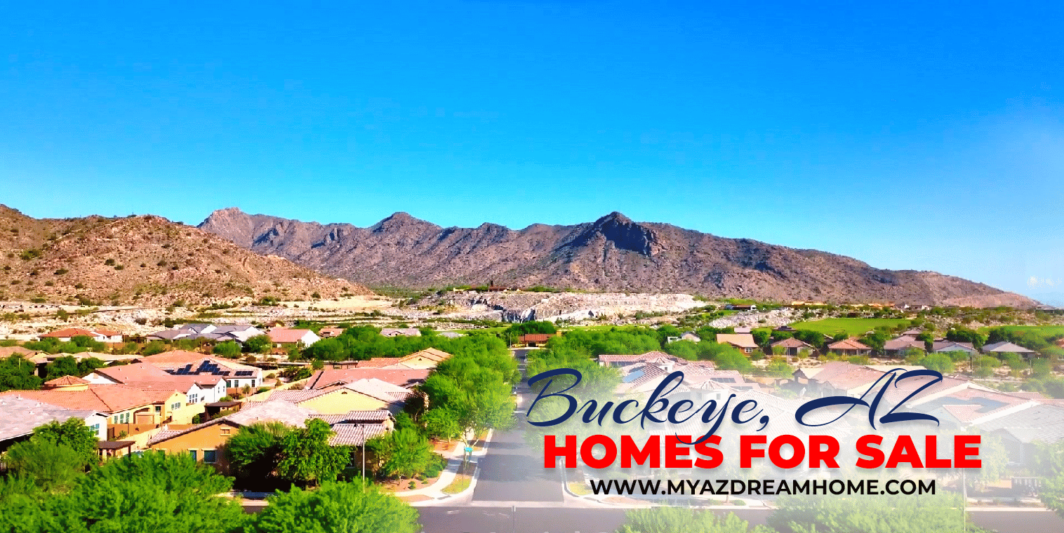 Homes with the view of White Tank Mountains in Verrado, Buckeye Arizona